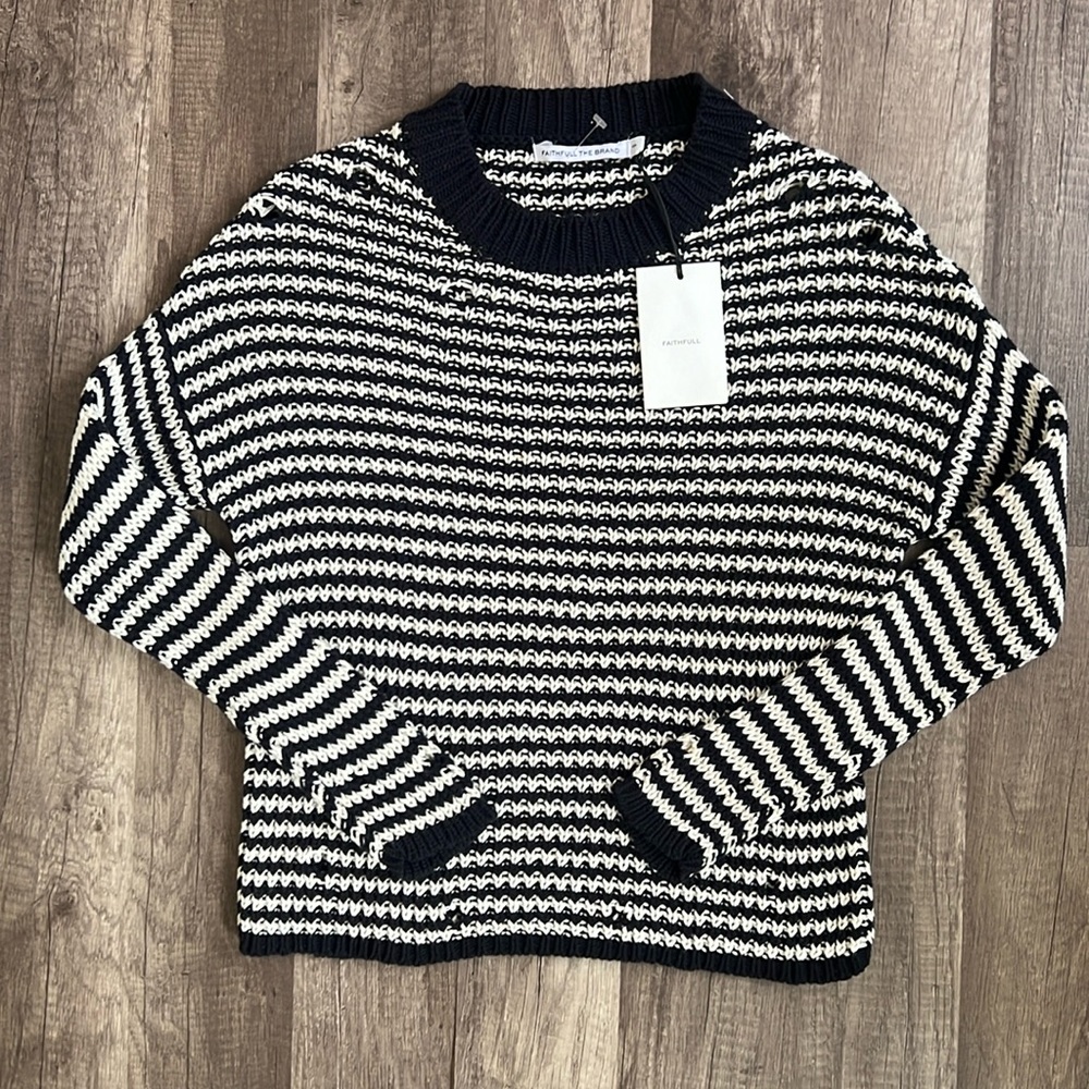 Faithfull the brand for Anthropology distressed sweater